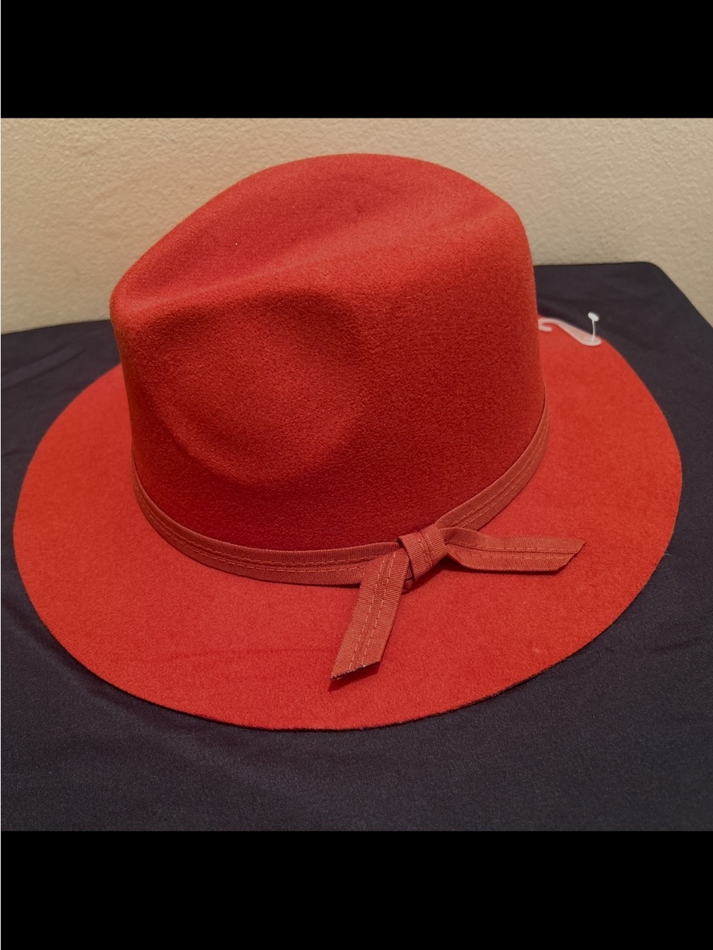 Classic Red Wool Fedora Hat - Women's Fashion Accessory